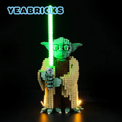YEBRICKS LED Light Kit for Star Wars 75255 The Yoda (Lights Only), Model L-75255