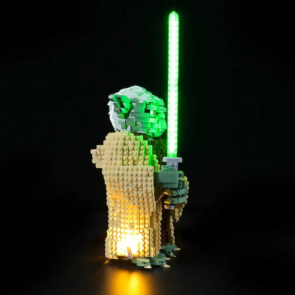 YEBRICKS LED Light Kit for Star Wars 75255 The Yoda (Lights Only), Model L-75255