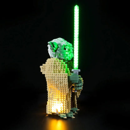 YEBRICKS LED Light Kit for Star Wars 75255 The Yoda (Lights Only), Model L-75255