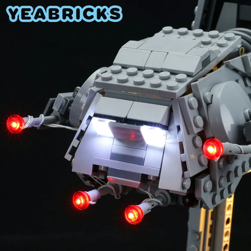 YEBRICKS LED Light Kit for Star Wars 75288 The AT-AT (Lights Only), Model L-75288