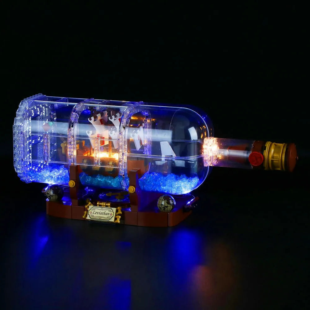 YEBRICKS LED Light Kit for 21313 The Ship In A Bottle (Lights Only), Model L-21313