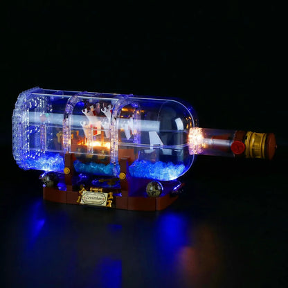 YEBRICKS LED Light Kit for 21313 The Ship In A Bottle (Lights Only), Model L-21313