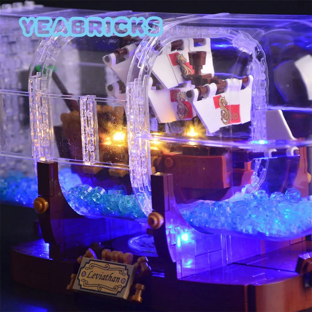YEBRICKS LED Light Kit for 21313 The Ship In A Bottle (Lights Only), Model L-21313