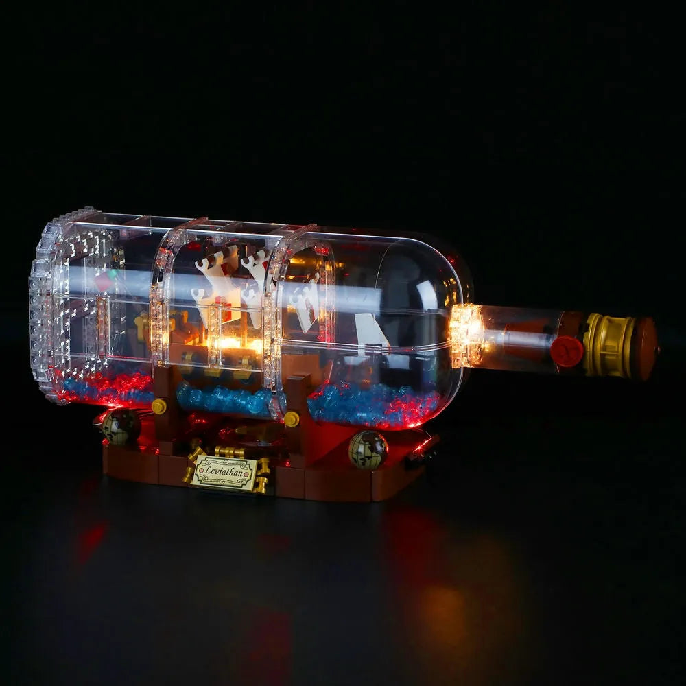 YEBRICKS LED Light Kit for 21313 The Ship In A Bottle (Lights Only), Model L-21313