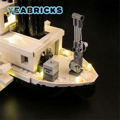 YEBRICKS LED Light Kit for 21317 Steamboat Willie (Lights Only), Model L-21317