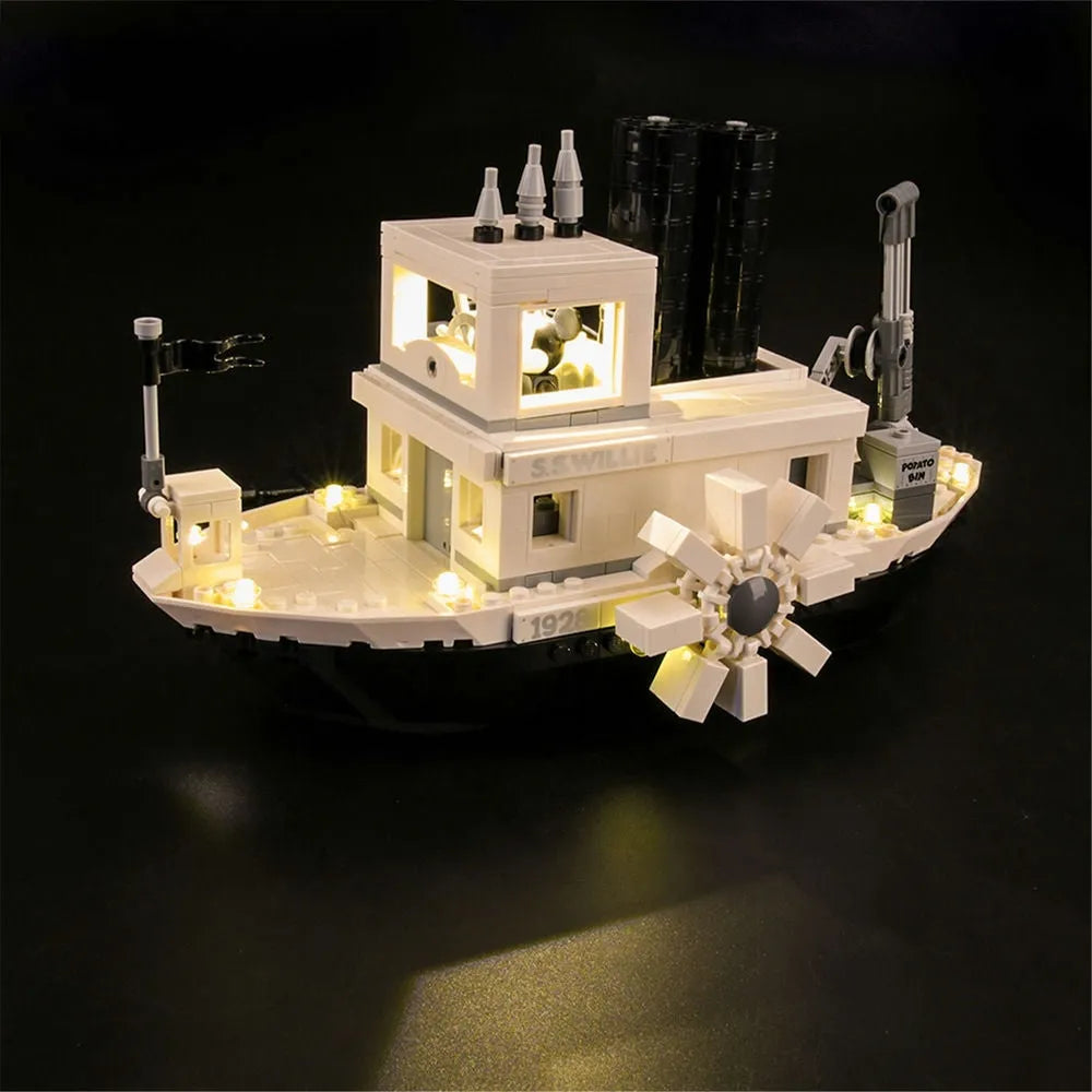 YEBRICKS LED Light Kit for 21317 Steamboat Willie (Lights Only), Model L-21317