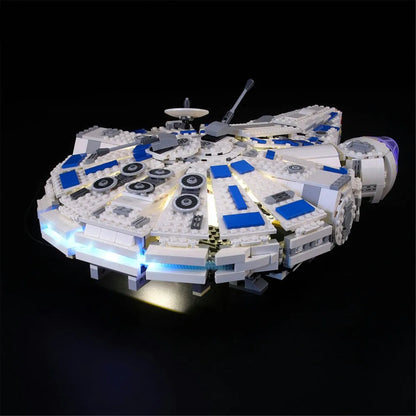 YEBRICKS LED Light Kit for 75212 Kessel Run Millennium Falcon (Lights Only), Model L-75212