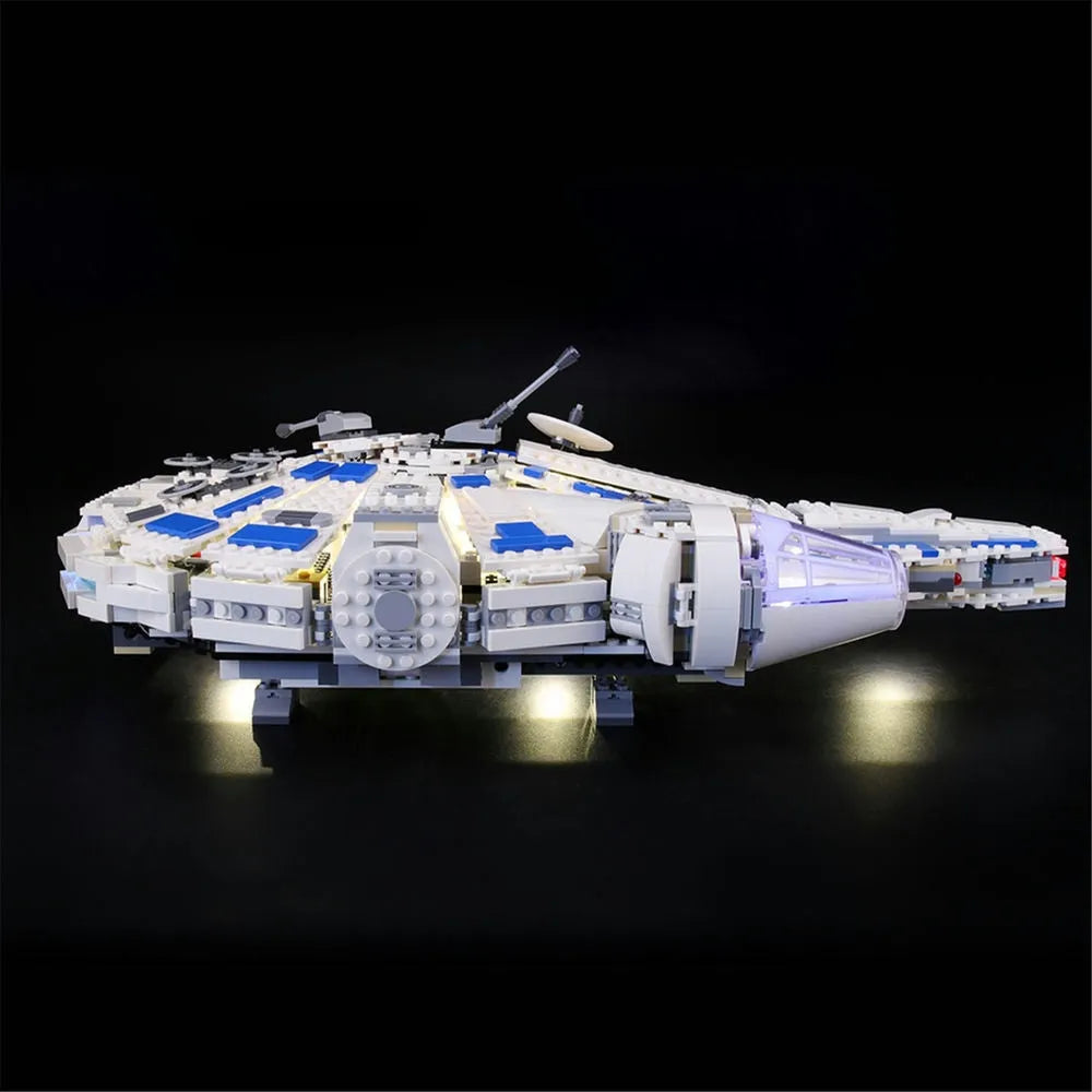 YEBRICKS LED Light Kit for 75212 Kessel Run Millennium Falcon (Lights Only), Model L-75212