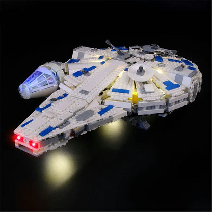 YEBRICKS LED Light Kit for 75212 Kessel Run Millennium Falcon (Lights Only), Model L-75212