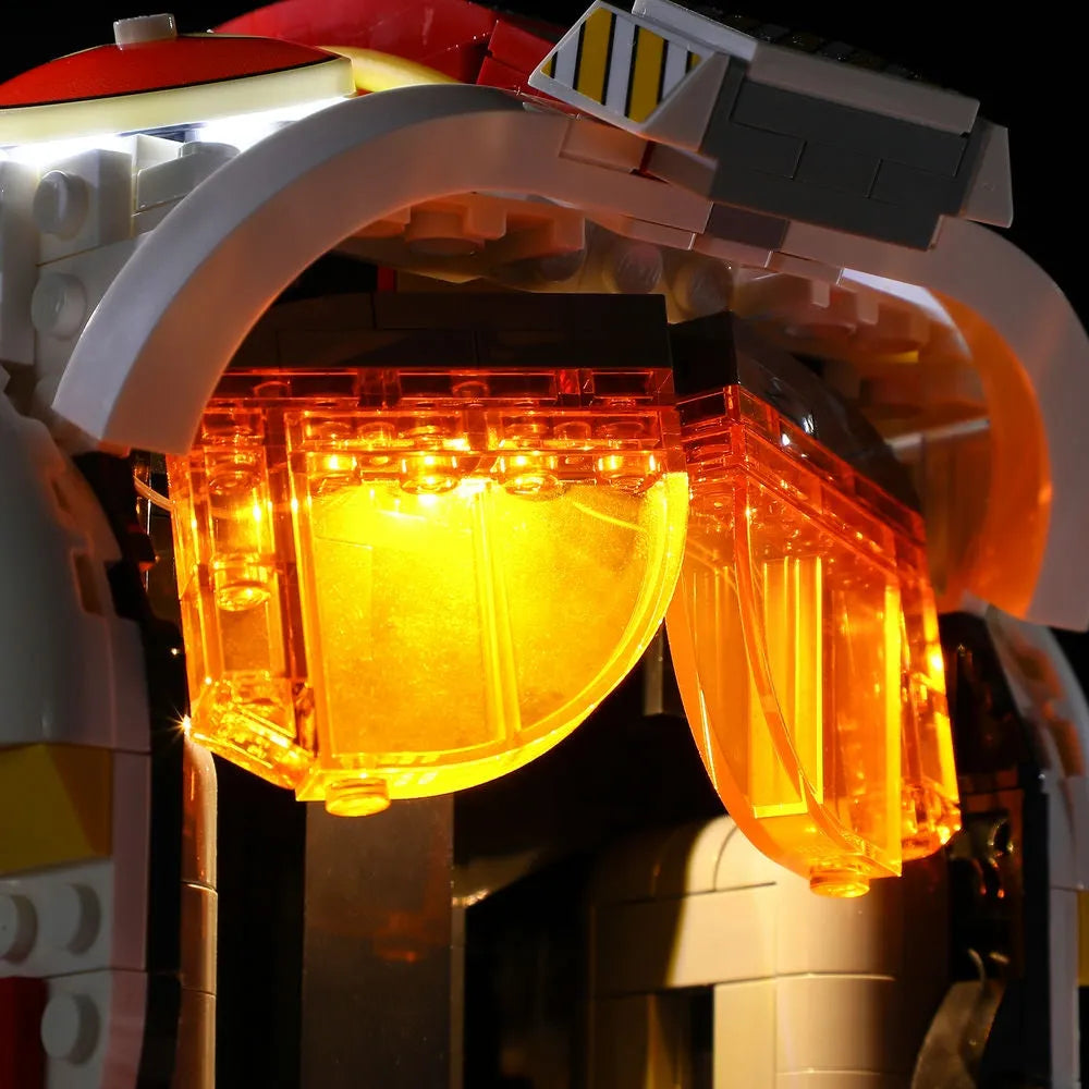 YEBRICKS LED Light Kit for 75327 The Red Five Helmet (Lights Only), Model L-75327
