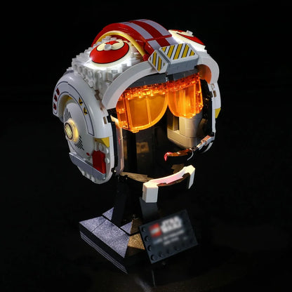 YEBRICKS LED Light Kit for 75327 The Red Five Helmet (Lights Only), Model L-75327