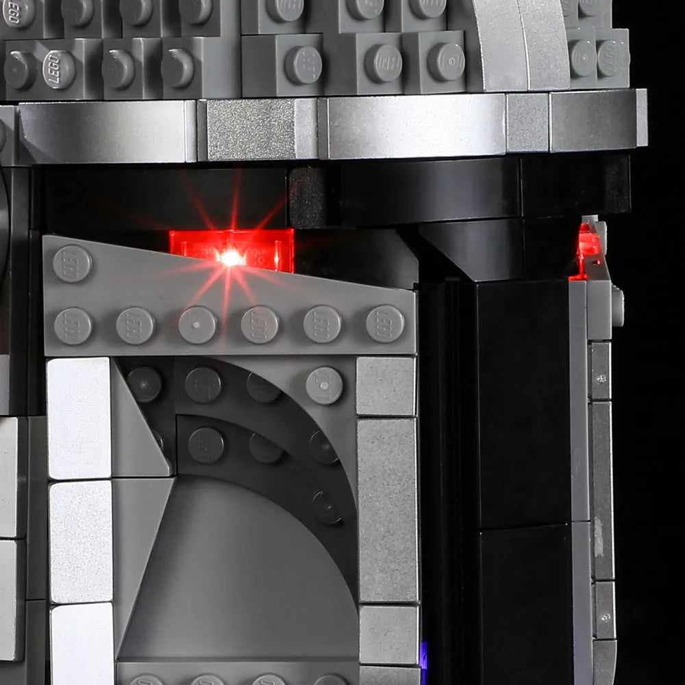 YEBRICKS LED Light Kit for 75328 Mandalorian Helmet (Lights Only), Model L-75328