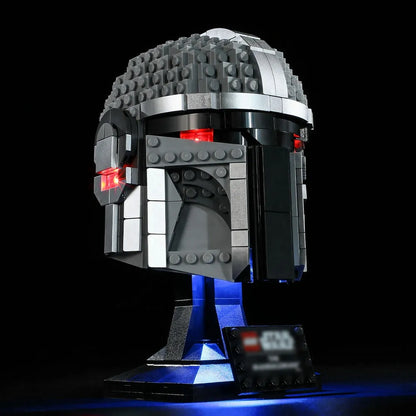 YEBRICKS LED Light Kit for 75328 Mandalorian Helmet (Lights Only), Model L-75328