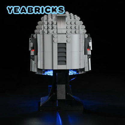 YEBRICKS LED Light Kit for 75328 Mandalorian Helmet (Lights Only), Model L-75328