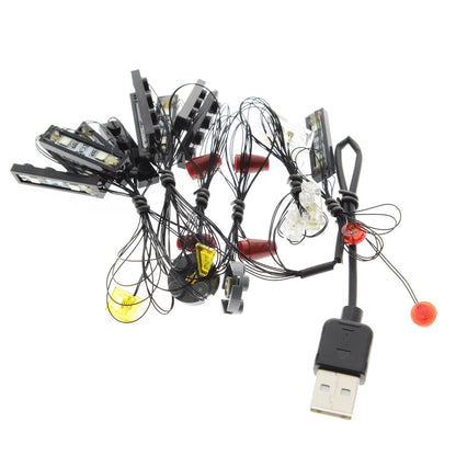 YEBRICKS LED Light Kit for 76161 The 1989 Batwing (Lights Only), Model L-76161