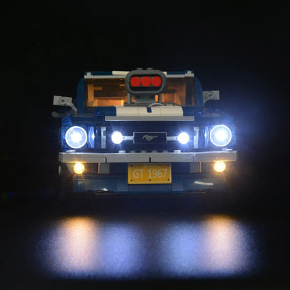 YEBRICKS LED Light Kit for 10265 The Ford Mustang (Lights Only), Model L-10265