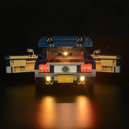 YEBRICKS LED Light Kit for 10265 The Ford Mustang (Lights Only), Model L-10265