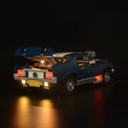 YEBRICKS LED Light Kit for 10265 The Ford Mustang (Lights Only), Model L-10265