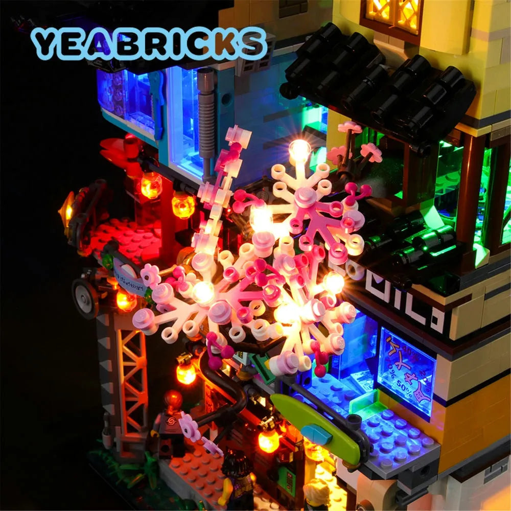 YEBRICKS LED Light Kit for 70620 The Ninjago City (Lights Only), Model L-70620