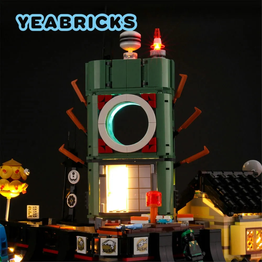 YEBRICKS LED Light Kit for 70620 The Ninjago City (Lights Only), Model L-70620