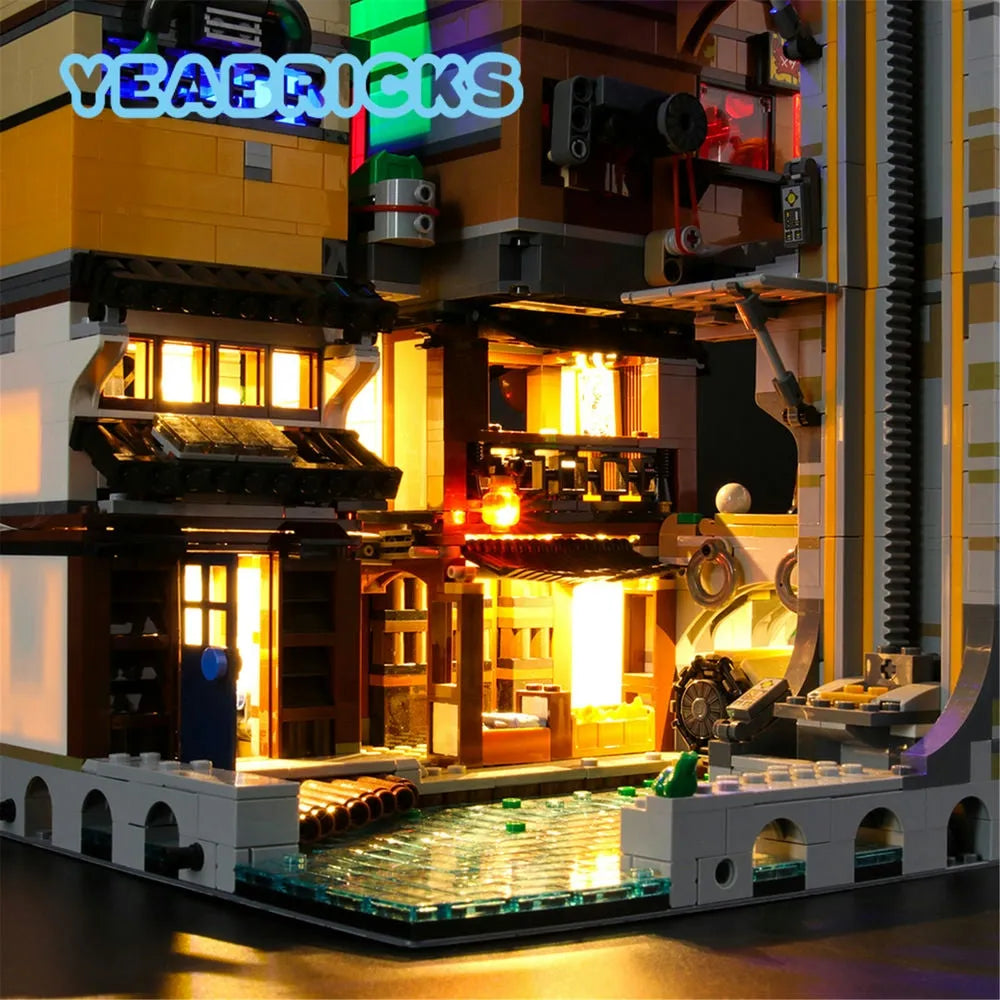 YEBRICKS LED Light Kit for 70620 The Ninjago City (Lights Only), Model L-70620
