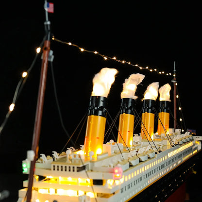 YEBRICKS LED Light Kit for Creator 10294 The Titanic (Lights Only), Model L-10294-1