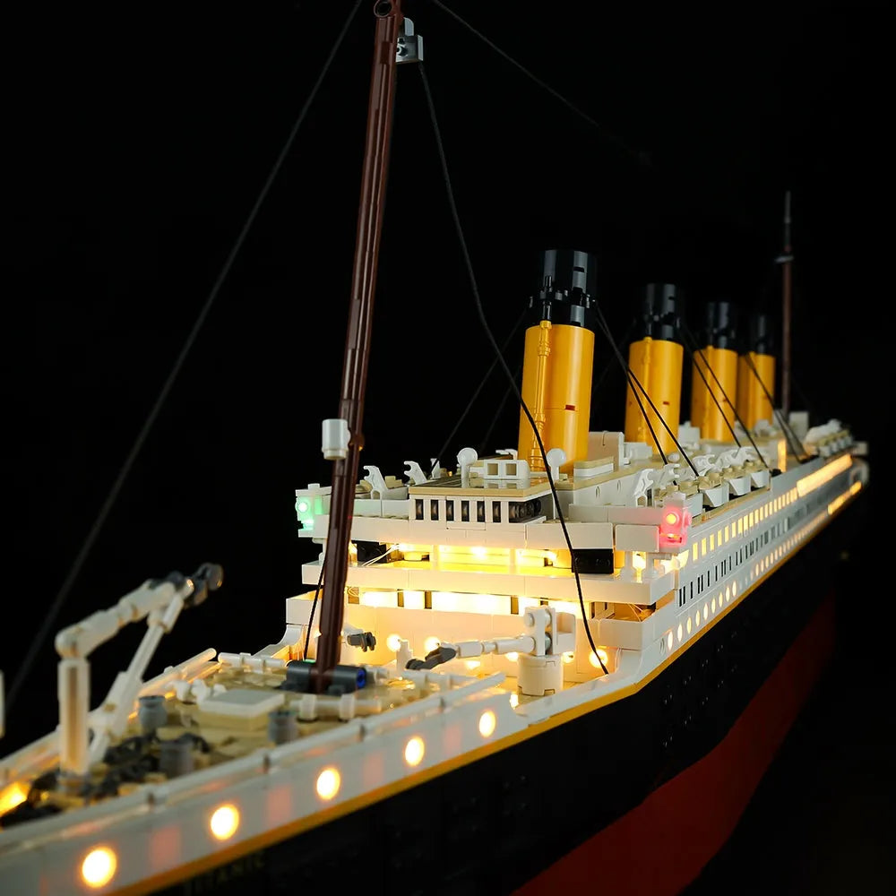 YEBRICKS LED Light Kit for Creator 10294 The Titanic (Lights Only), Model L-10294-1