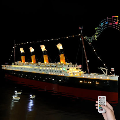 YEBRICKS LED Light Kit for Creator 10294 The Titanic (Lights Only), Model L-10294-1