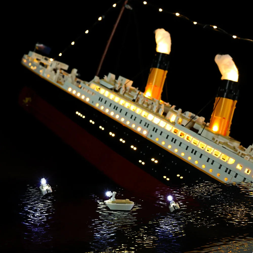 YEBRICKS LED Light Kit for Creator 10294 The Titanic (Lights Only), Model L-10294-1