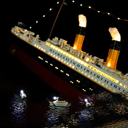 YEBRICKS LED Light Kit for Creator 10294 The Titanic (Lights Only), Model L-10294-1