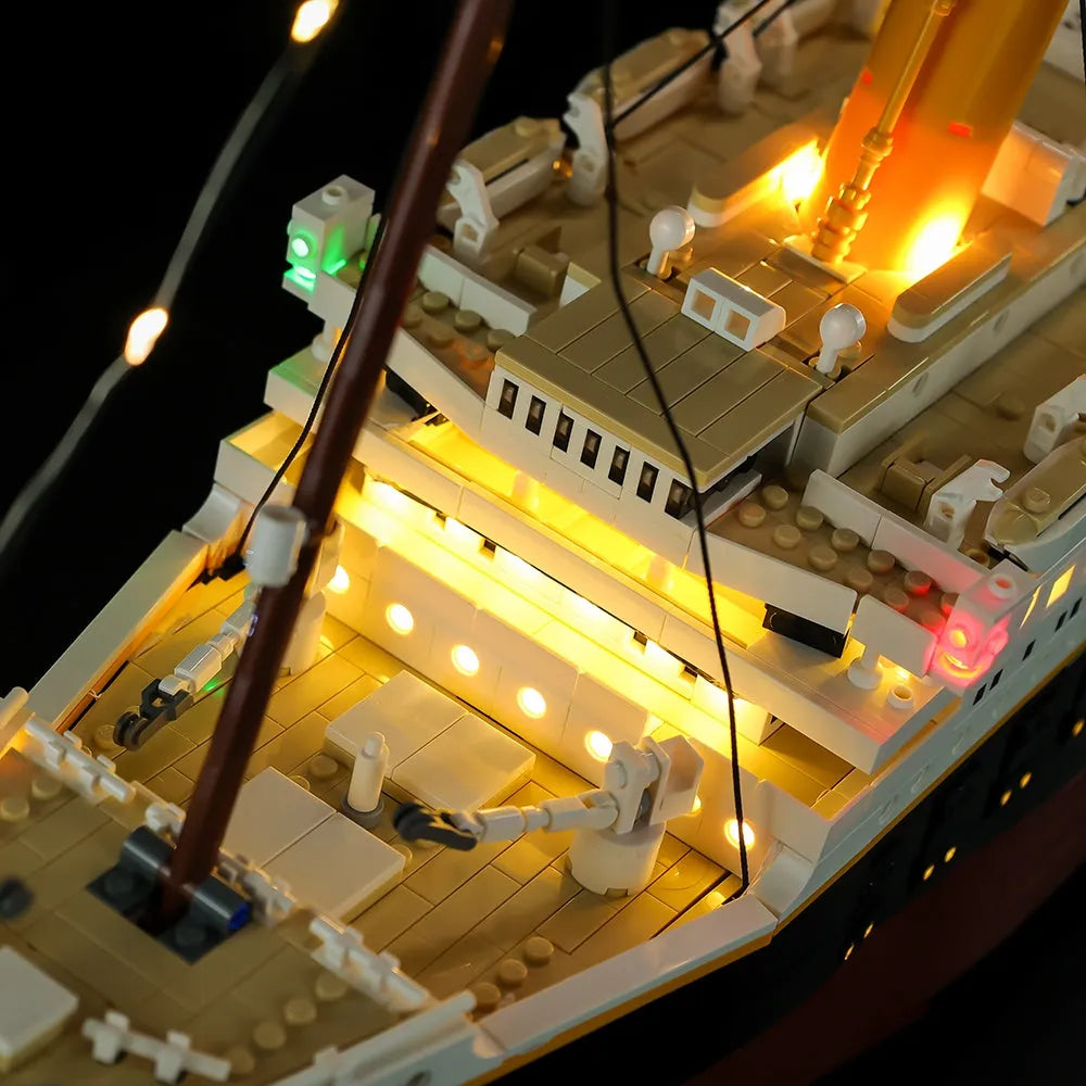 YEBRICKS LED Light Kit for Creator 10294 The Titanic (Lights Only), Model L-10294-1