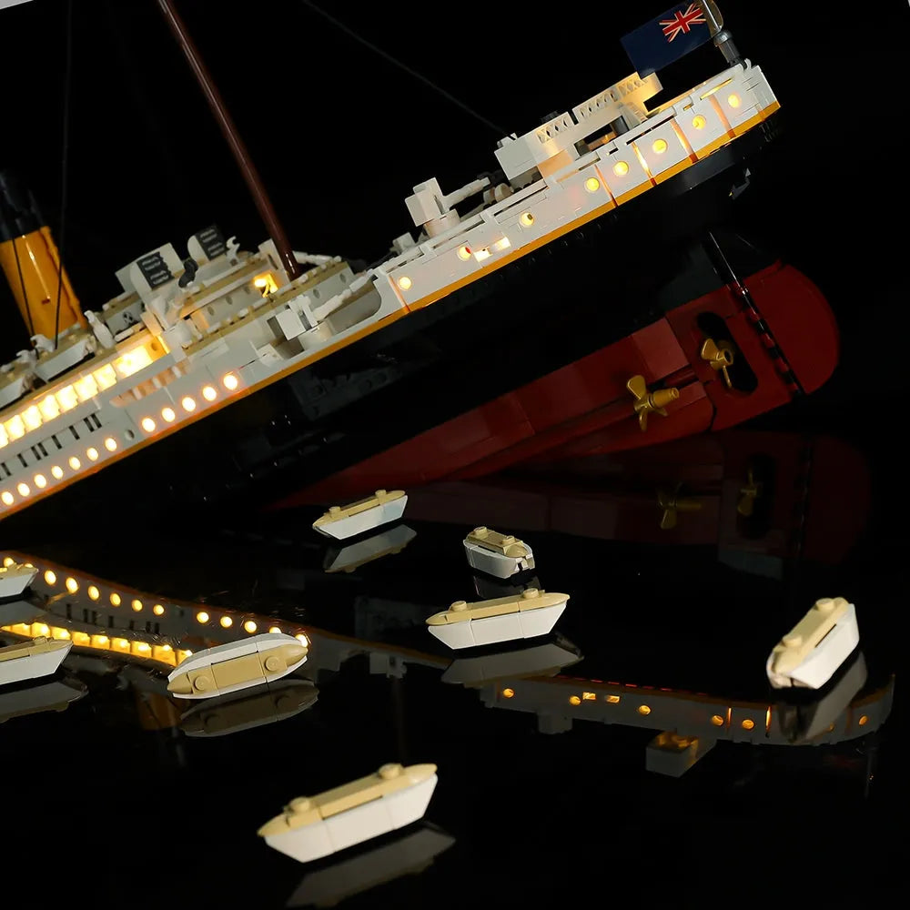 YEBRICKS LED Light Kit for Creator 10294 The Titanic (Lights Only), Model L-10294-1