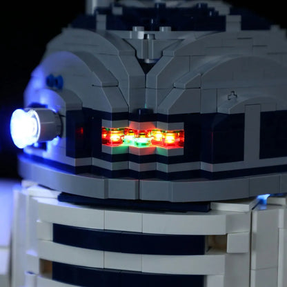 YEBRICKS LED Light Kit for Star Wars 75308 The R2-D2 (Lights Only), Model L-75308