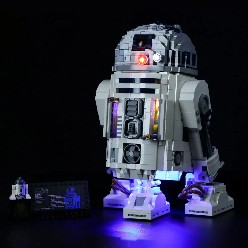YEBRICKS LED Light Kit for Star Wars 75308 The R2-D2 (Lights Only), Model L-75308