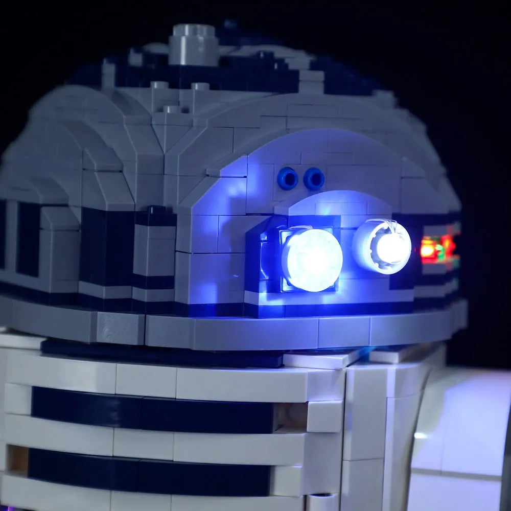 YEBRICKS LED Light Kit for Star Wars 75308 The R2-D2 (Lights Only), Model L-75308