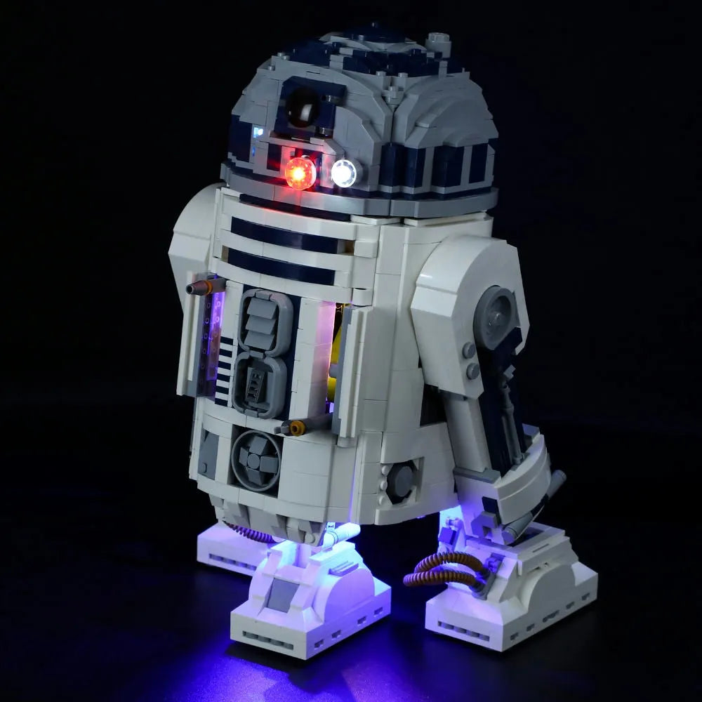 YEBRICKS LED Light Kit for Star Wars 75308 The R2-D2 (Lights Only), Model L-75308