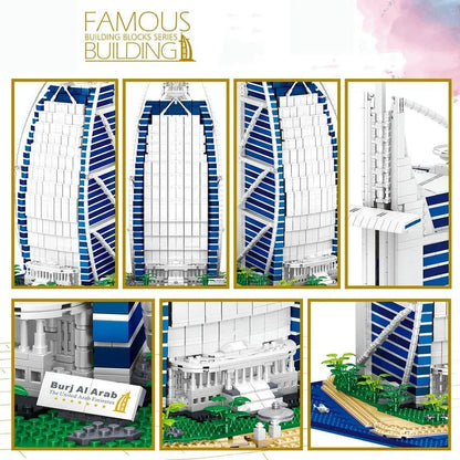 ZHEGAO MOC Building Block Set: De La Tour Hotel, Model QL0963