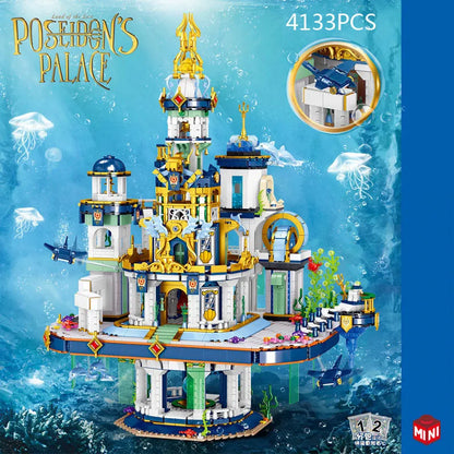 ZHEGAO MOC Building Block Set: Poseidon Palace Underwater City MINI, Model 01048
