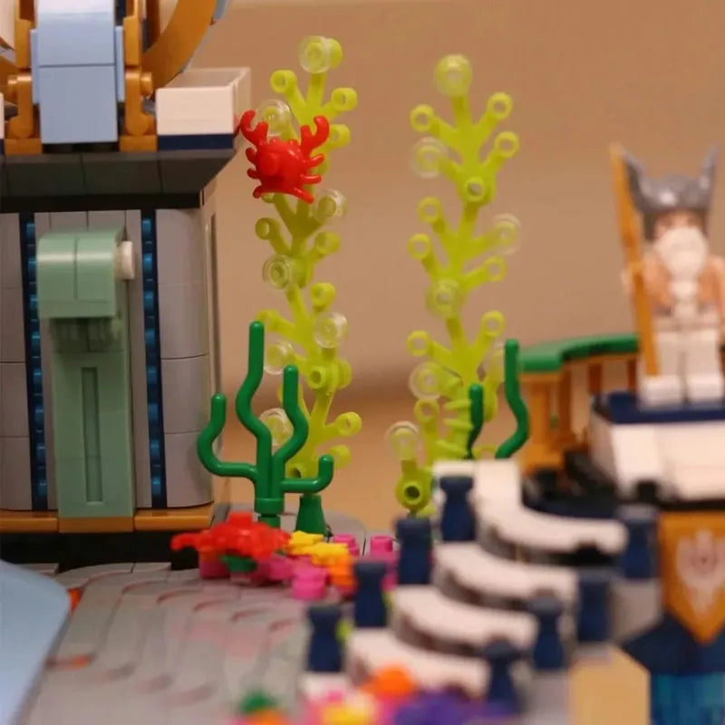 ZHEGAO MOC Building Block Set: Poseidon Palace Underwater City MINI, Model 01048