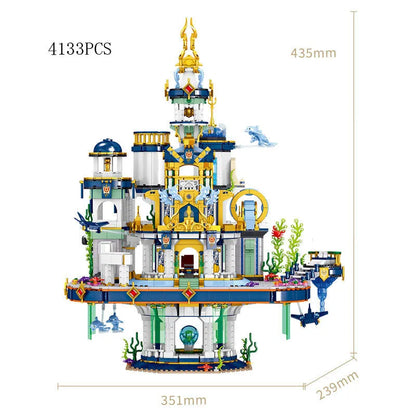 ZHEGAO MOC Building Block Set: Poseidon Palace Underwater City MINI, Model 01048