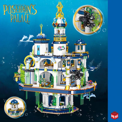 ZHEGAO MOC Building Block Set: Poseidon Palace Underwater City MINI, Model 01048