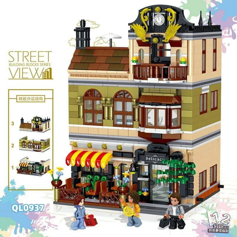 ZHEGAO MOC Building Block Set: Chinese Restaurant, Model QL-0937