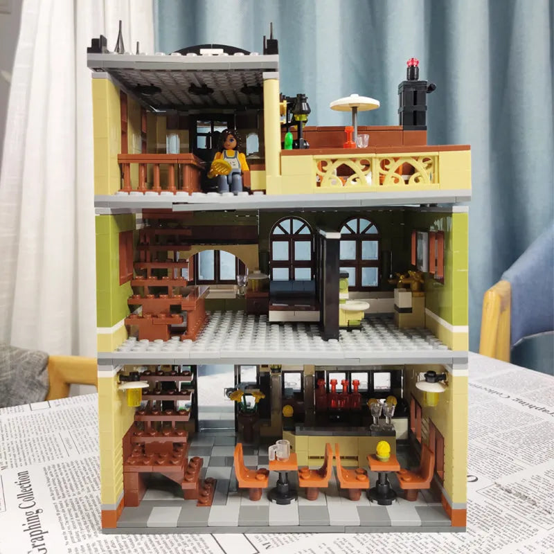 ZHEGAO MOC Building Block Set: Chinese Restaurant, Model QL-0937