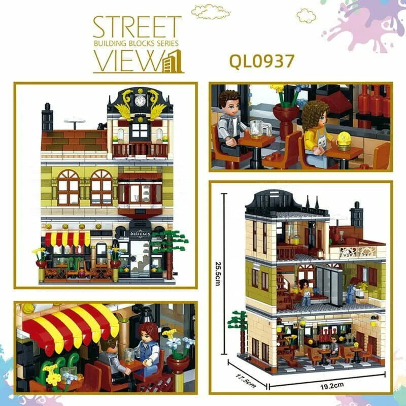 ZHEGAO MOC Building Block Set: Chinese Restaurant, Model QL-0937
