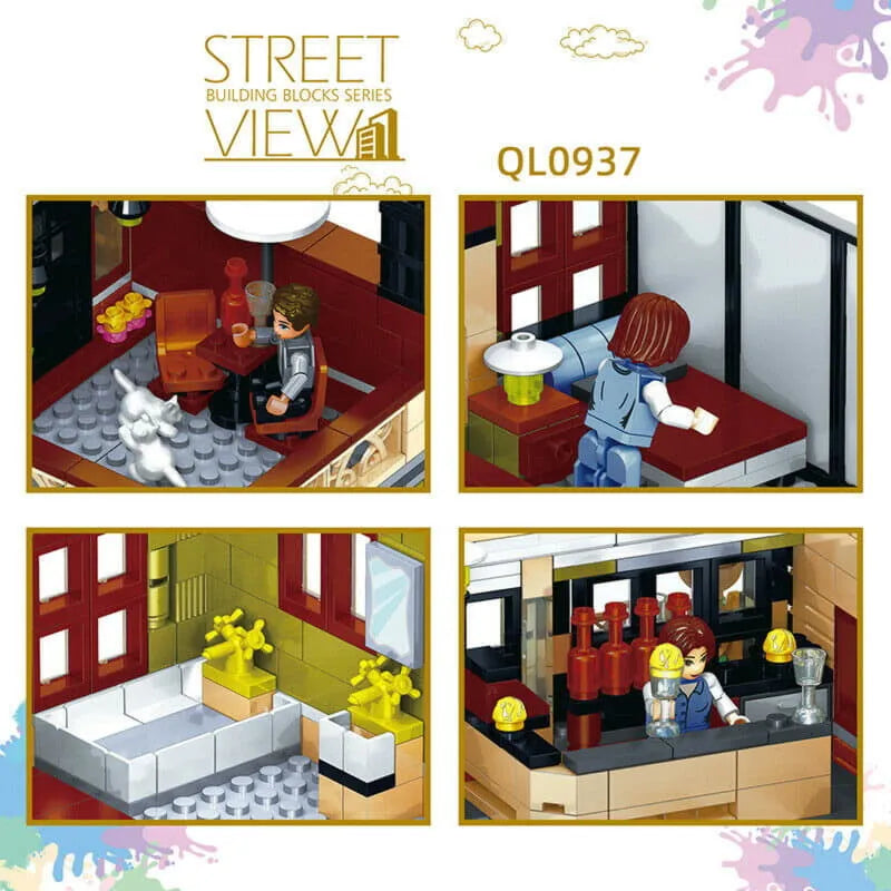 ZHEGAO MOC Building Block Set: Chinese Restaurant, Model QL-0937