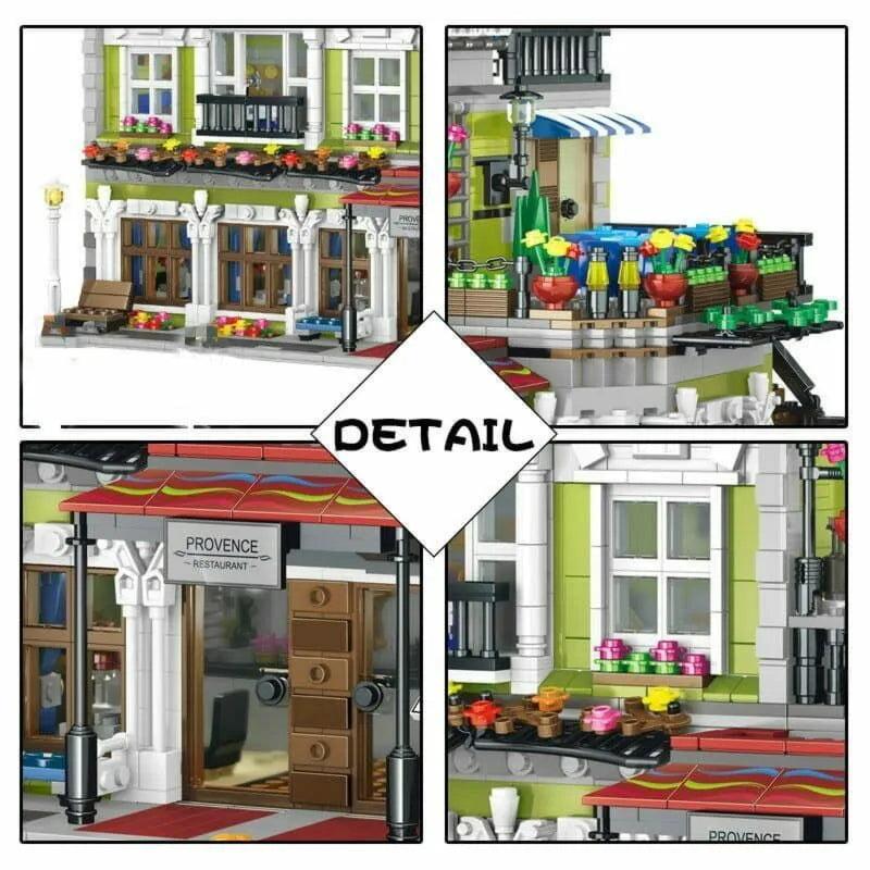 ZHEGAO MOC Building Block Set: Romantic Restaurant, Model QL-0920