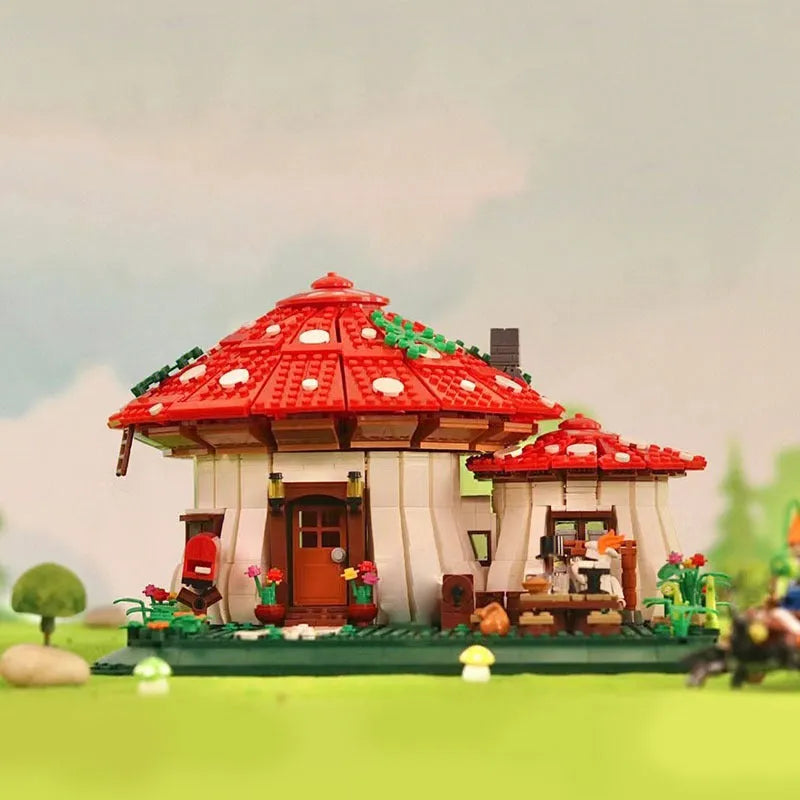 ZHEGAO MOC Building Block Set: Mushroom House MINI, Model 01016