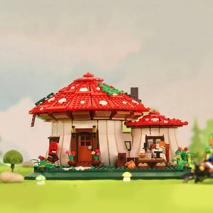 ZHEGAO MOC Building Block Set: Mushroom House MINI, Model 01016