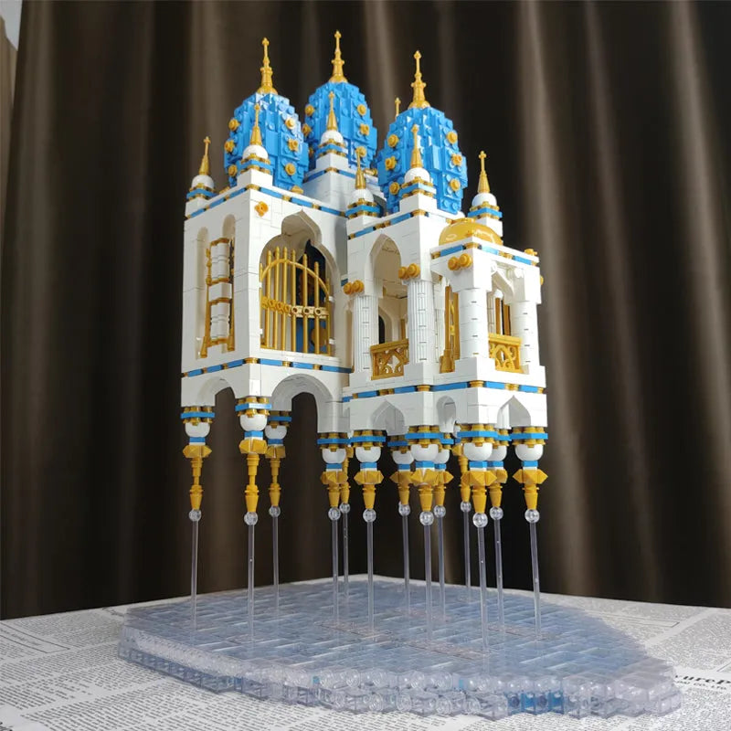 ZHEGAO MOC Building Block Set: Sky Castle with LED, Model QL-0959