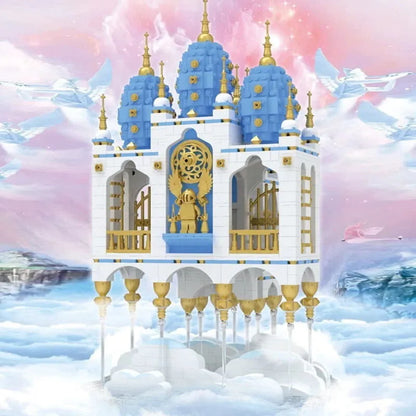 ZHEGAO MOC Building Block Set: Sky Castle with LED, Model QL-0959
